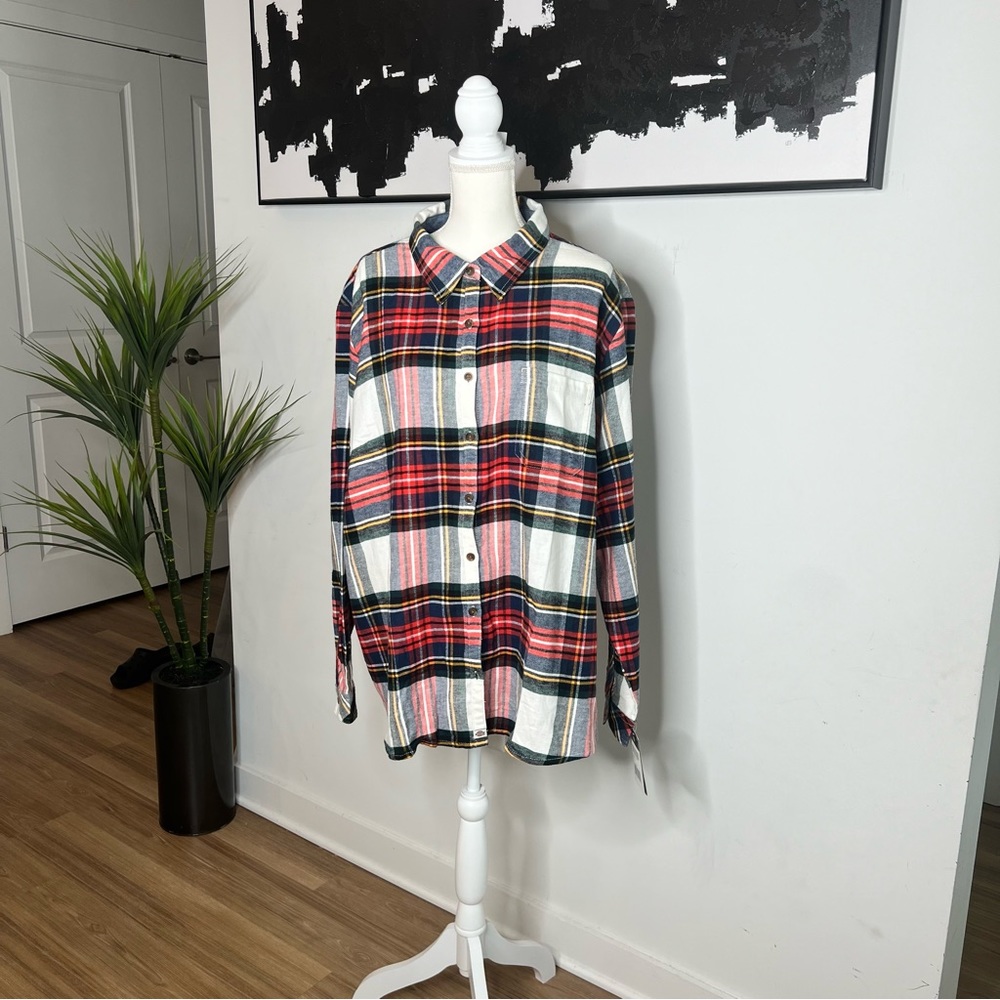 Long Sleeve Oversized Dickies Flannel